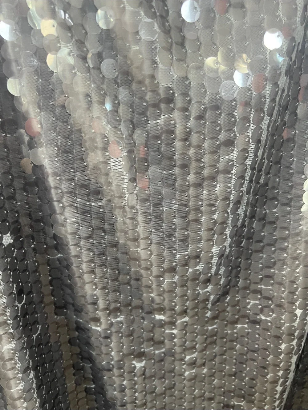 Old Navy Silver Sequin Midi Skirt size Medium Elegant Party Skirt